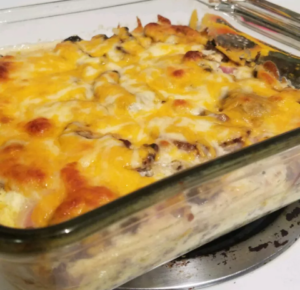 Low-Carb Bacon Cheeseburger Casserole